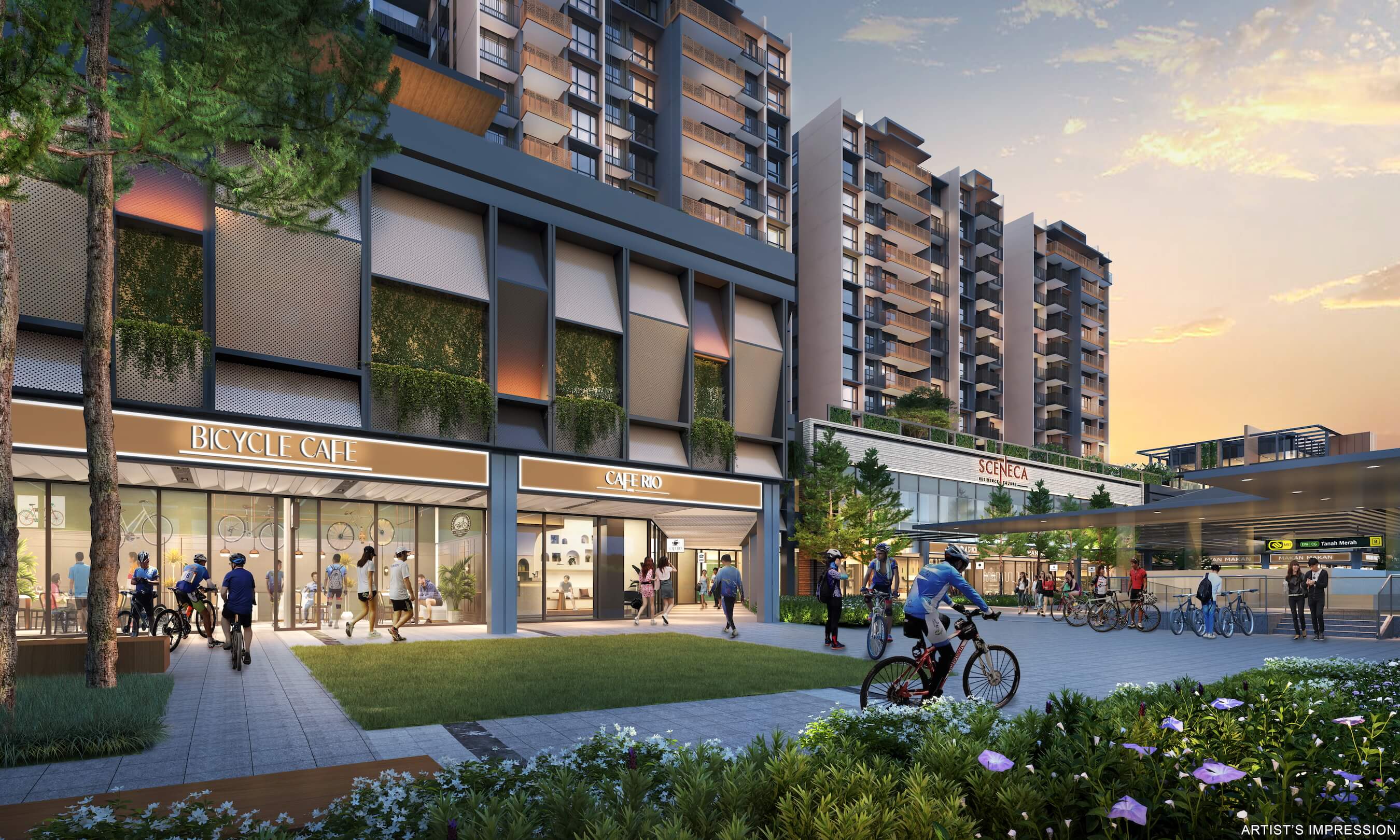 Sceneca Residence Integrated with Mall & MRT